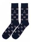 calcetines socksandco con diseño novios y detalle soy el hermano en color azul marino