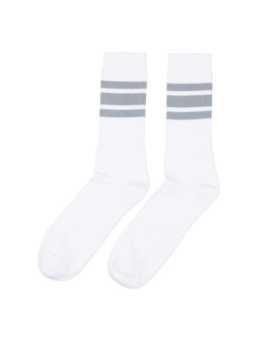 Casual sport blanco bandas grises