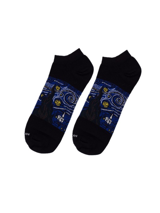 socksandco calcetin invisible noche estrellada van gogh